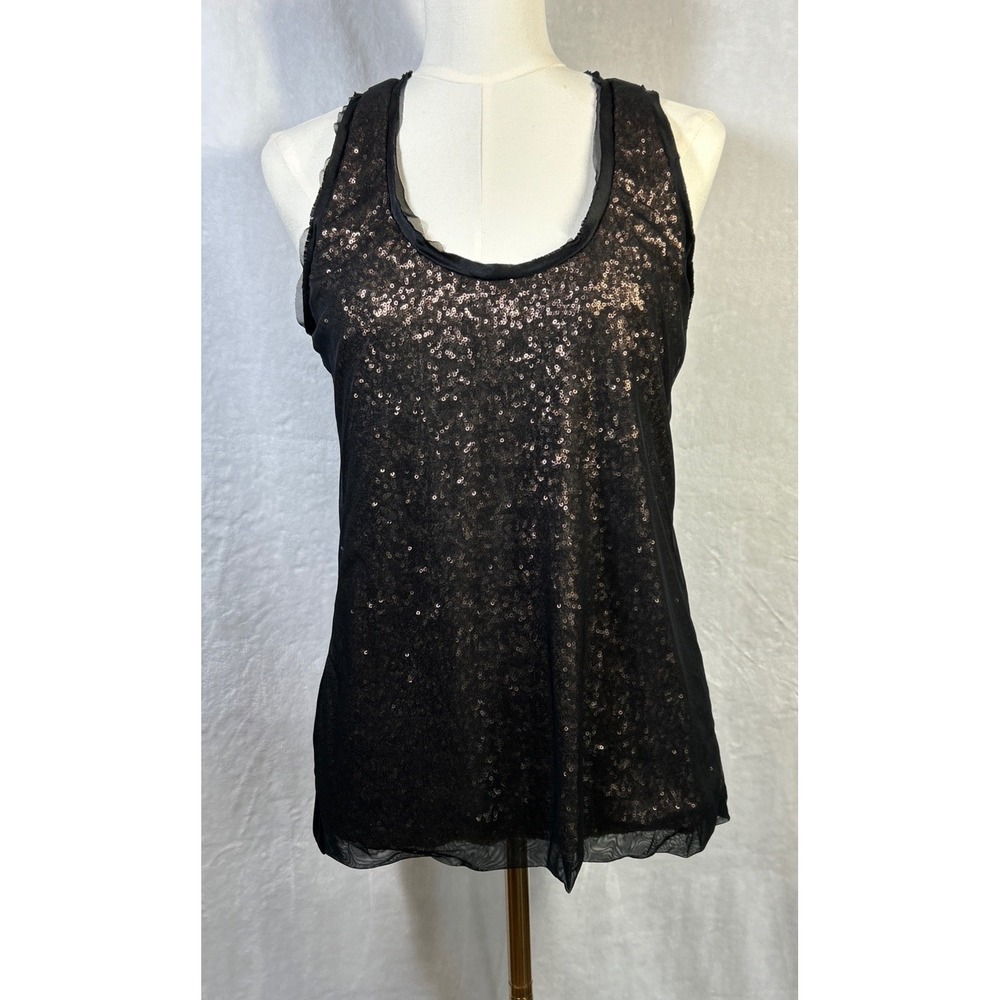 Clare Tough Sequin Tulle Satin Blouse Womens 44/XL Fairy Coquette Whimsigoth